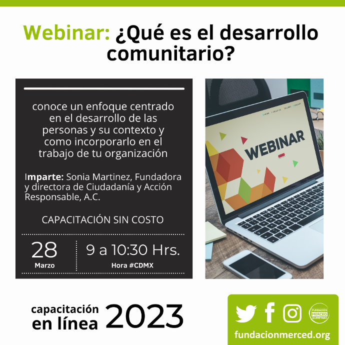 Webinar: ¿Qué es el desarrollo comunitario?